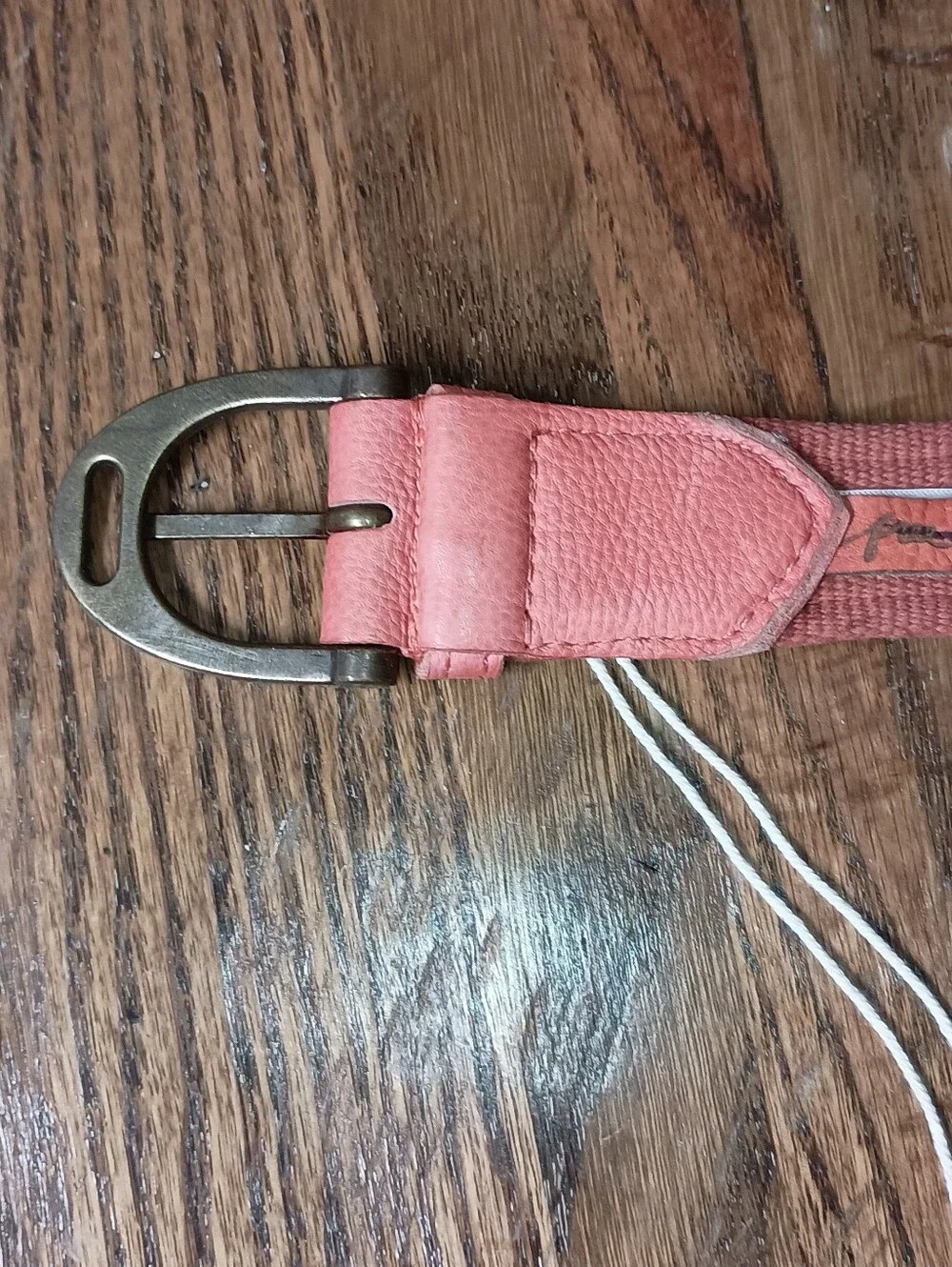 Free People Rose Pink Grommet Canvas Belt women's Small / Medium